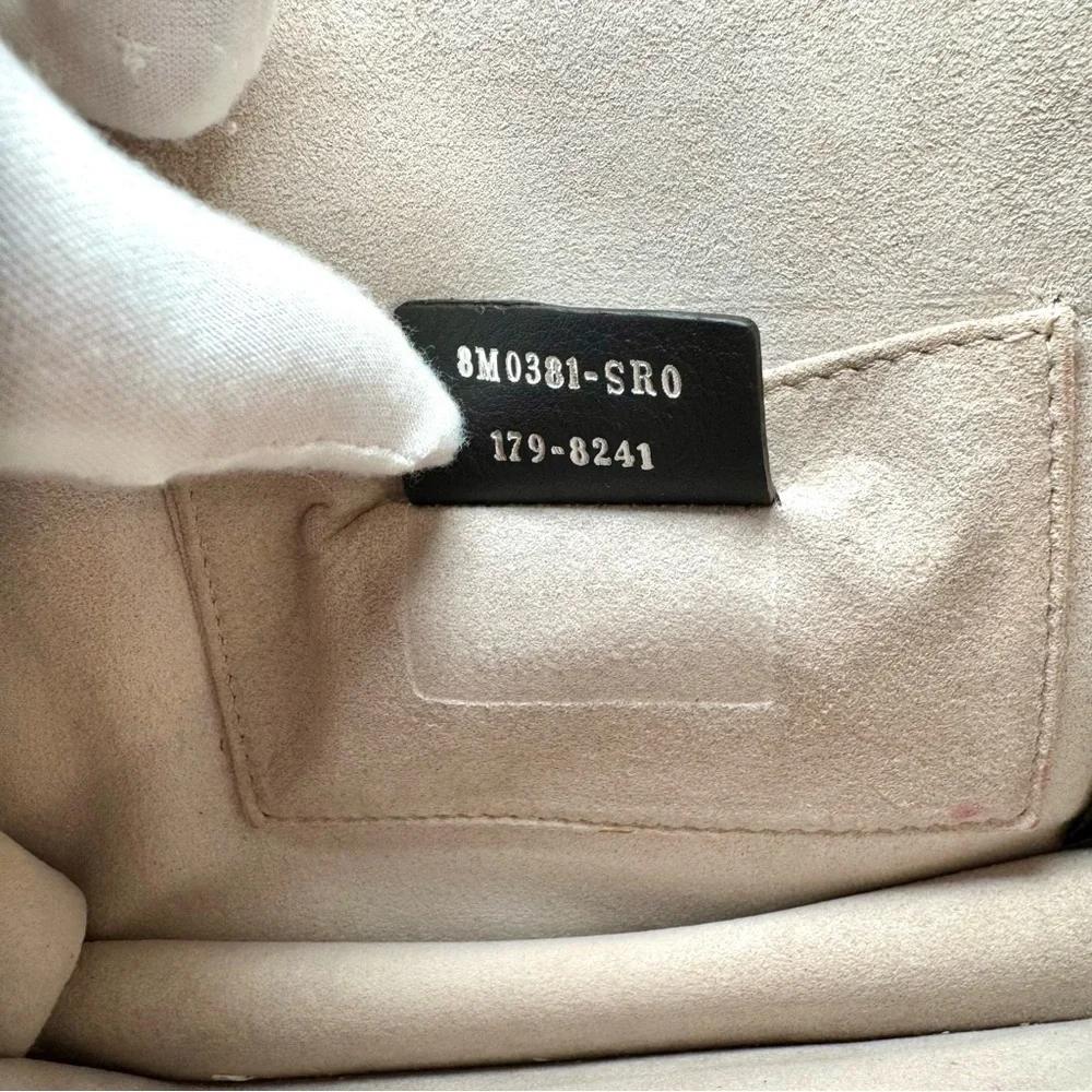 Fendi Kan I Small Shoulder Bag In Neutral Grey Leather W Silver Chain Strap